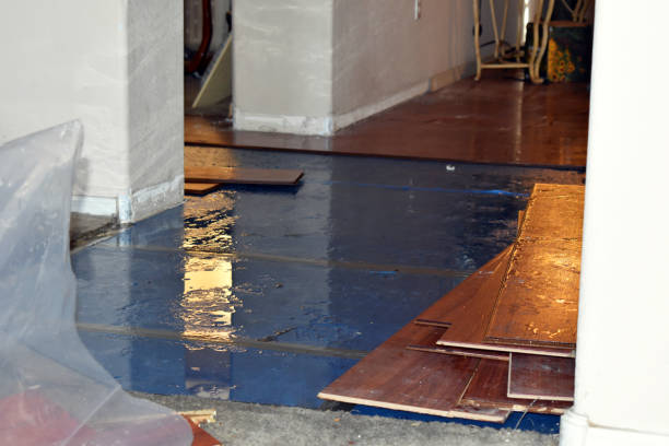 Professional Emergency Water Damage technician working in Warren, RI